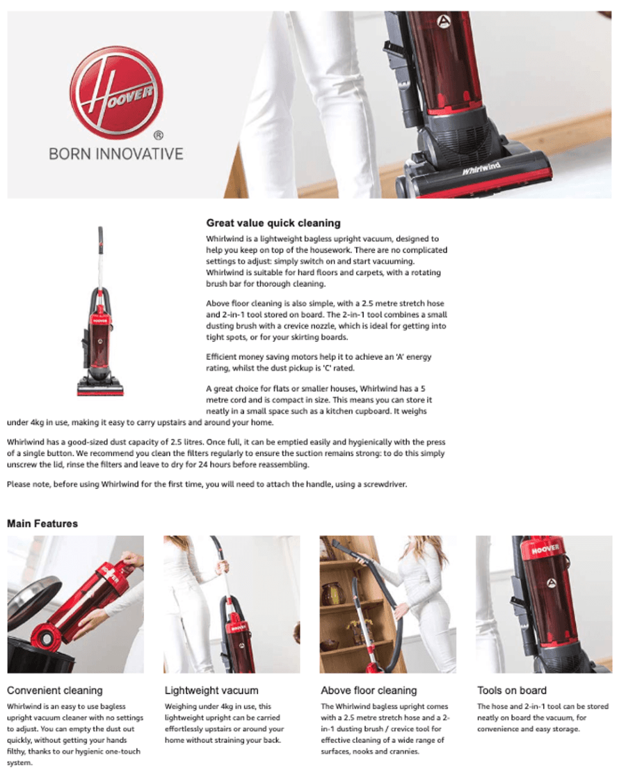 Hoover Amazon a content example by Sunken Stone