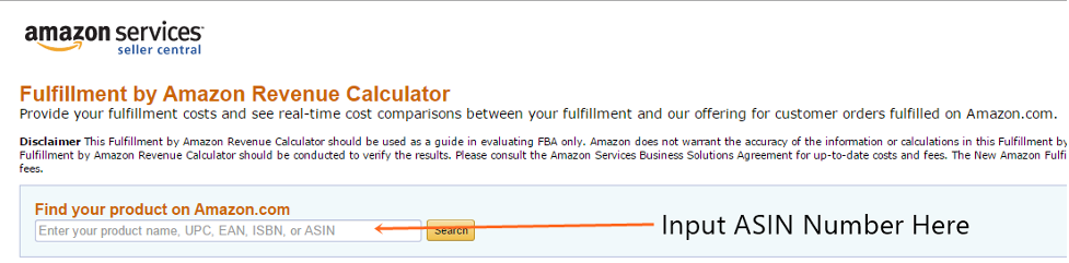 Enter Product Details Into The Amazon FBA Revenue Calculator