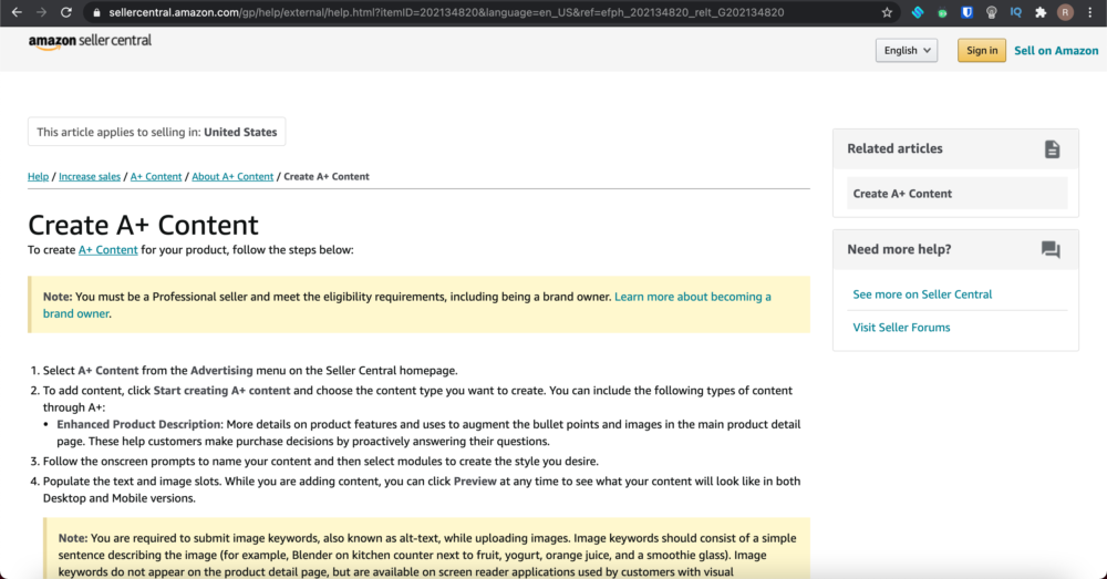 Create A+ Content On Amazon