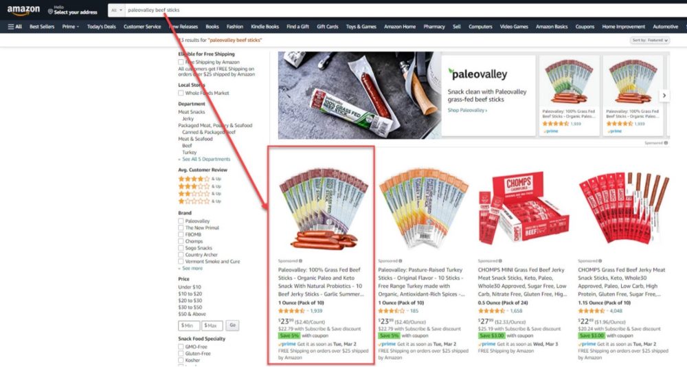 exact match modifier for amazon ads