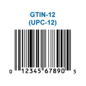 Here's an example of a GTIN-12 barcode