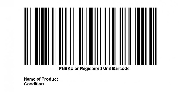 Here's an example of a FNSKU or Amazon Barcode