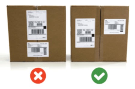 Where to place Amazon barcode labels