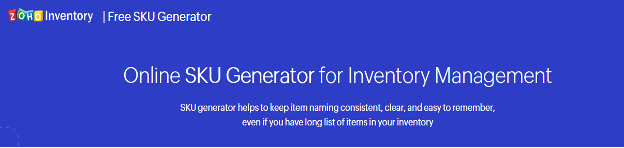 Zoho Inventory has a free online Amazon SKU generator