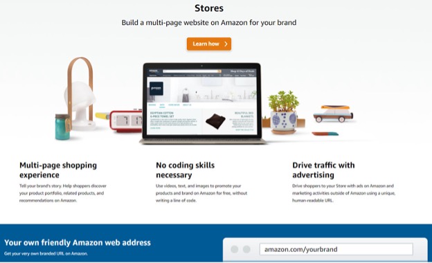 Go to Seller Central to create your Amazon storefront