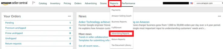 How To Download The Amazon Search Term Report Sunken Stone min