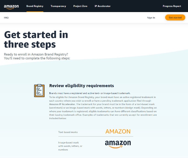 Join The Amazon Brand Registry Program
