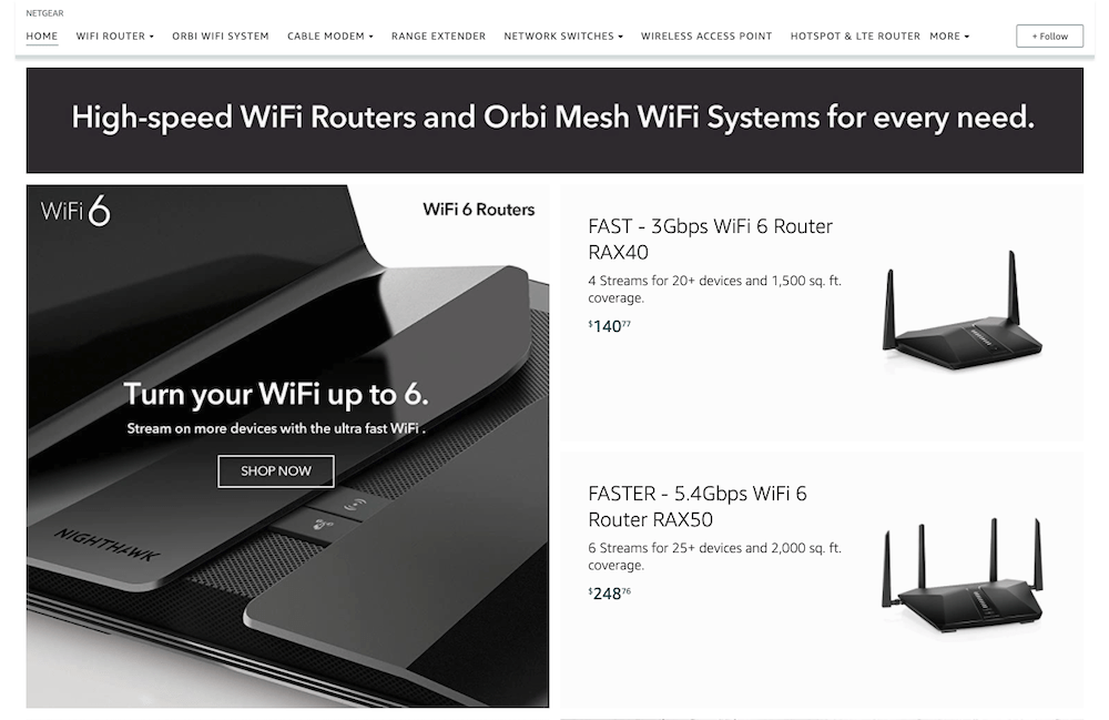 amazon best brand stores 1 netgear