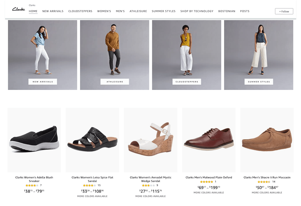 amazon best brand stores 7 clarks