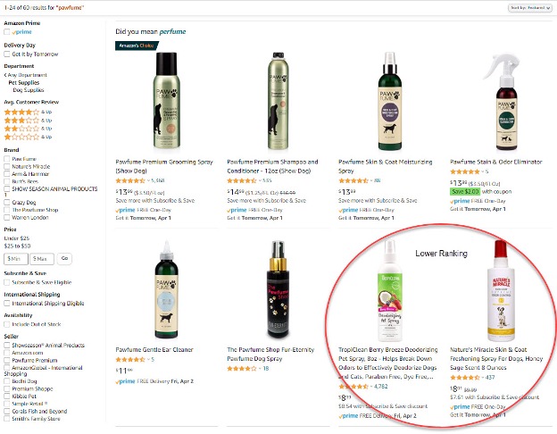 brands that open an Amazon storefront receive higher keyword rankings