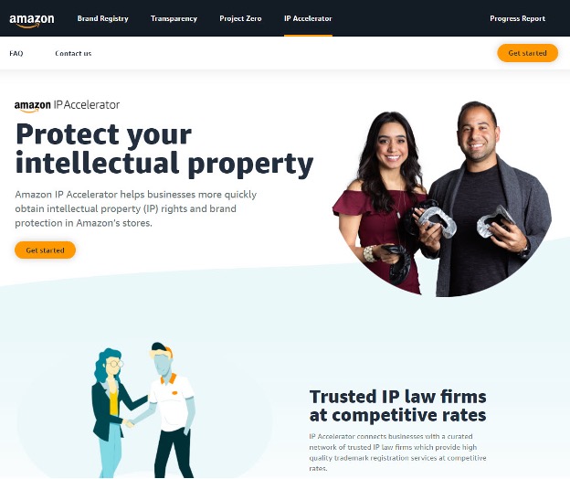 use Amazon IP accelerator to register your brand and buld a storefront quickly