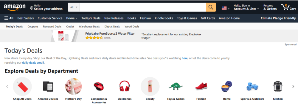What are Amazon Lightning Deals Sunken Stone min