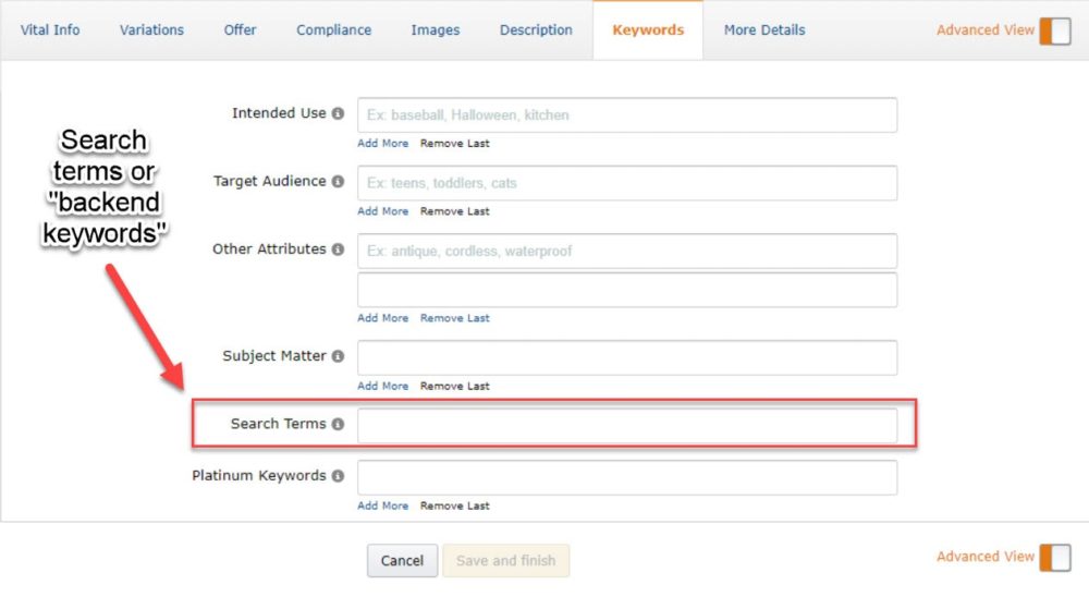optimize your backend keywords Sunken Stone min