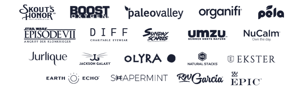 Brands That We Work With At Sunken Stone