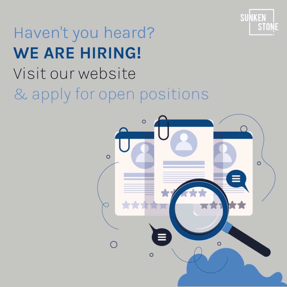 Sunken Stone Were Hiring View Open Job Opportunities
