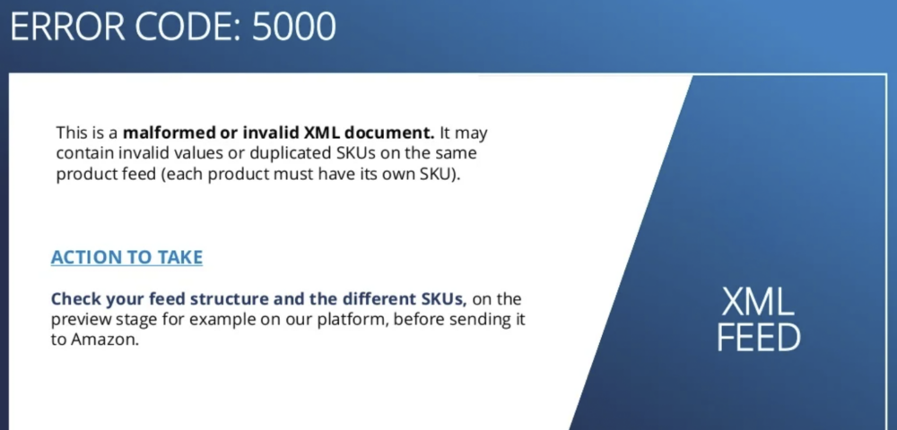 Amazon Listing Error 5000 Wrong Format Or Invalid Values SKUs