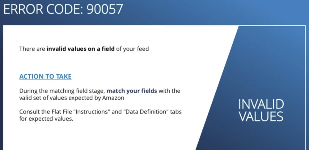 Amazon Listing Error 90057 Invalid Values In Spreadsheet Fields