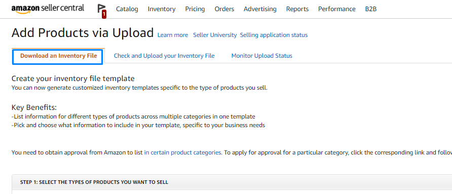 Download Your Amazon Seller Central Inventory File