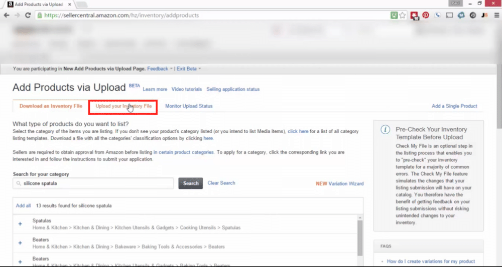 How To Upload Flat File In Amazon The Traditional Way